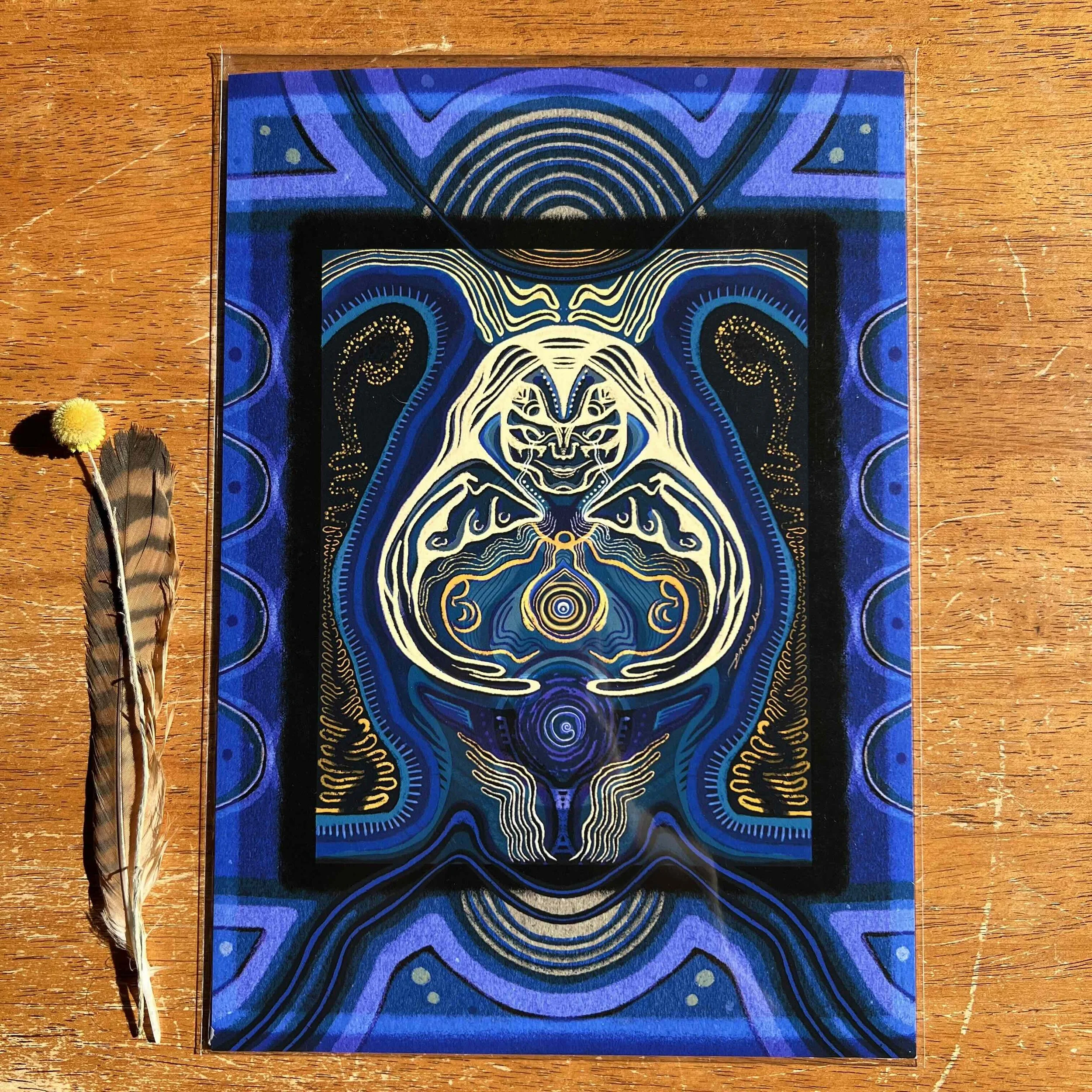 A4 Textured Art Print - Death Till Mother