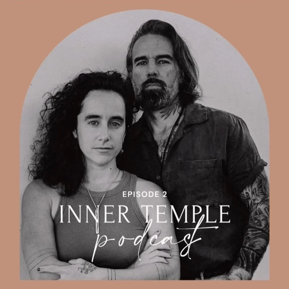Taylor Meagher discussing creativity with her partner on the Inner Temple podcast