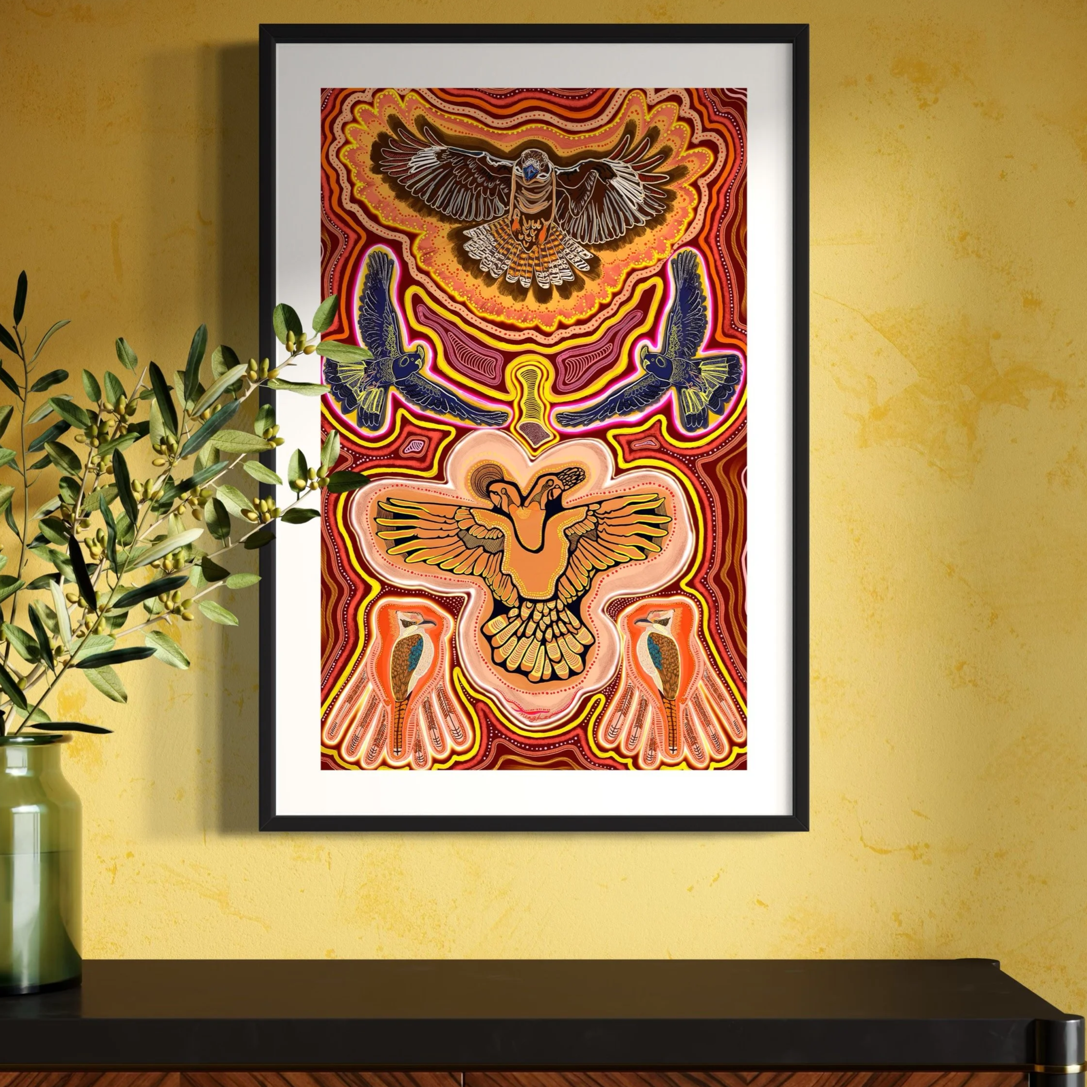 Yellow-tail & Kookaburra Spirits - Fine Art Print