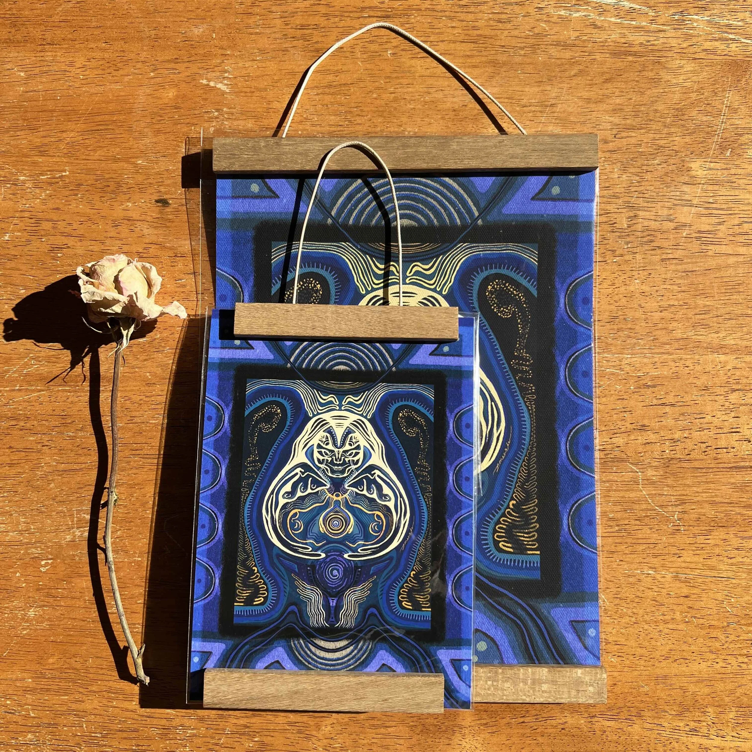 Death Till Mother - Magnetic Timber Hanging Print