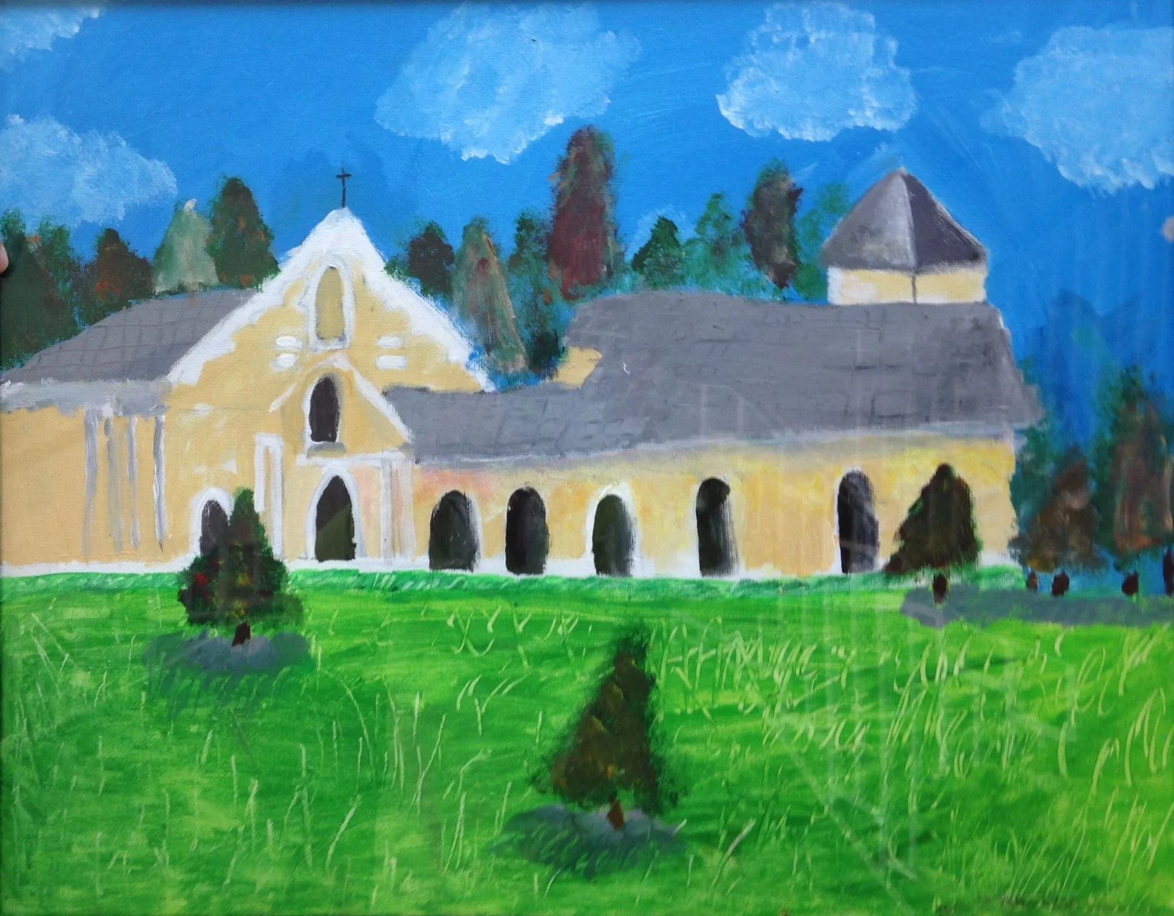 Painting by a young parishioner of St. Aidan’s