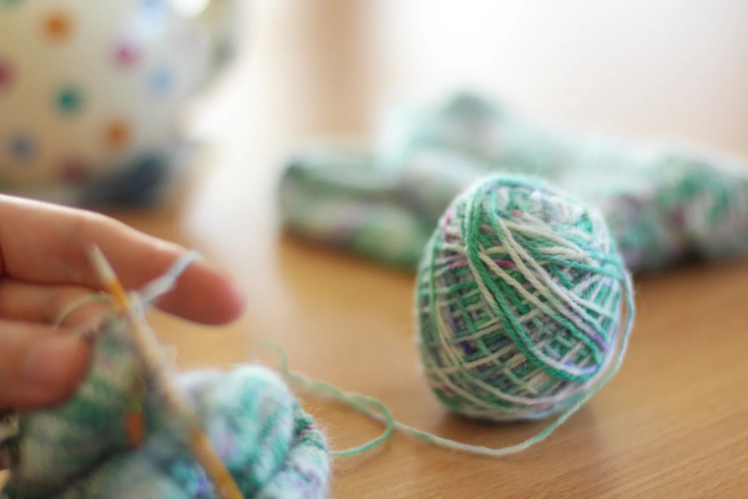 Over the rainbow socks in progress 7.jpg