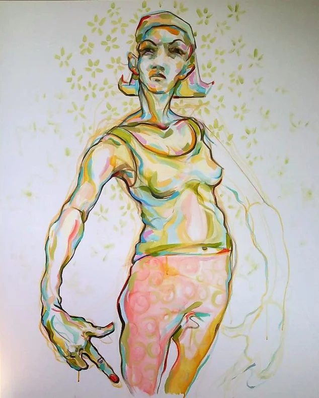 Loft 11 Gallery_Frühlingsmädchen. 100x120 cm. Acryl auf Leindwand. 2016_.jpg