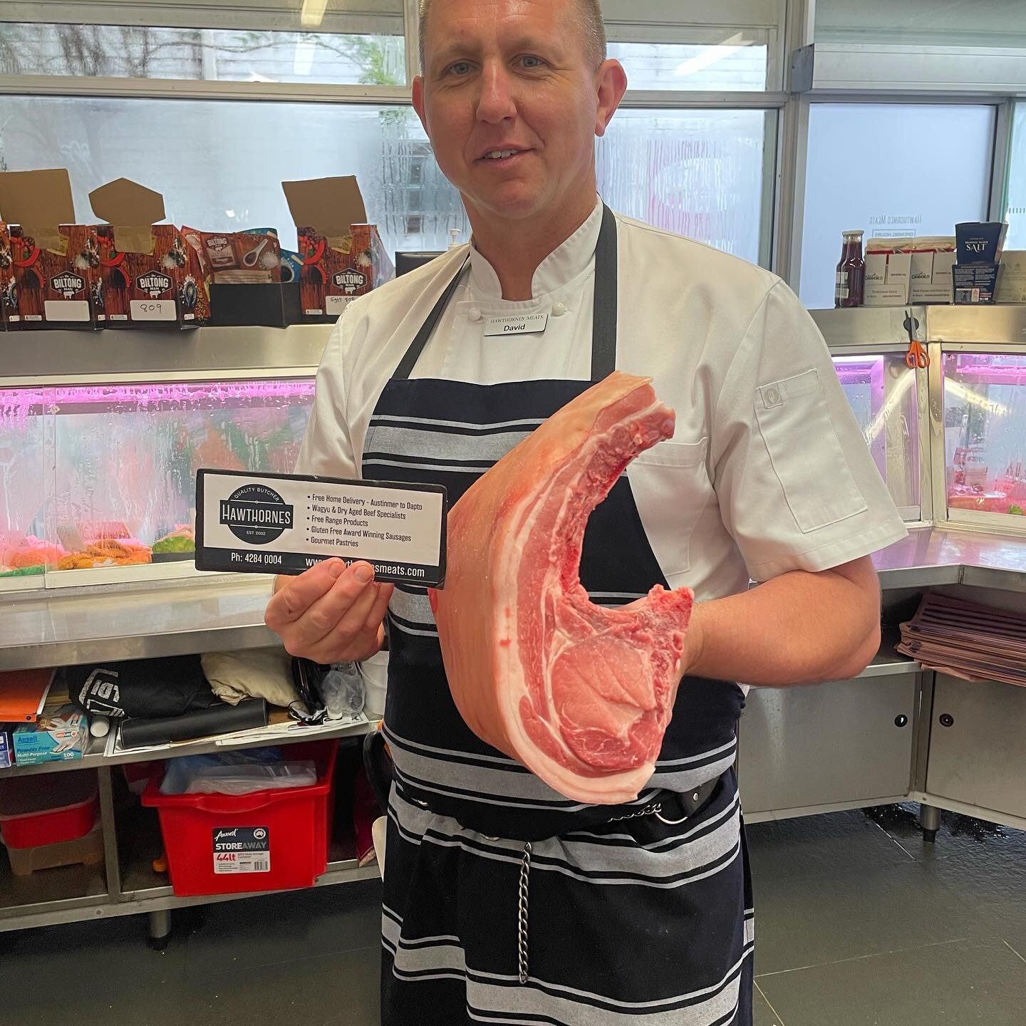 Pork tomahawks.the next chapter in dry ageing