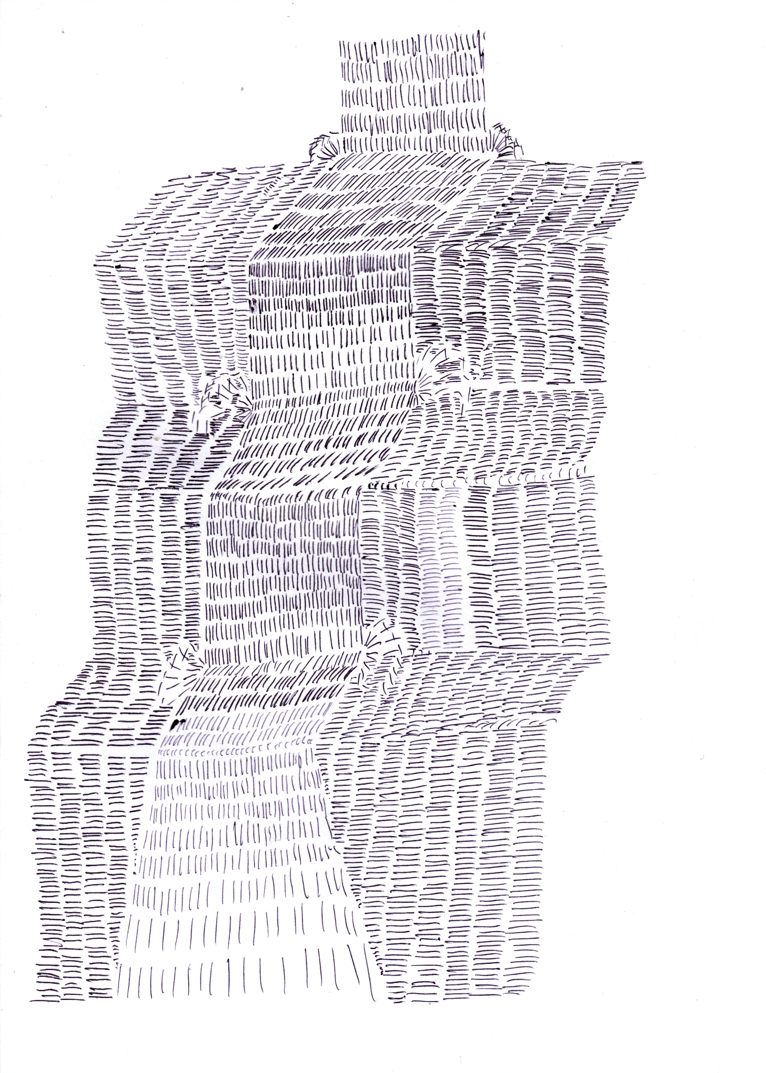 Convoluted Waterfall, biro on paper, 2012.jpg