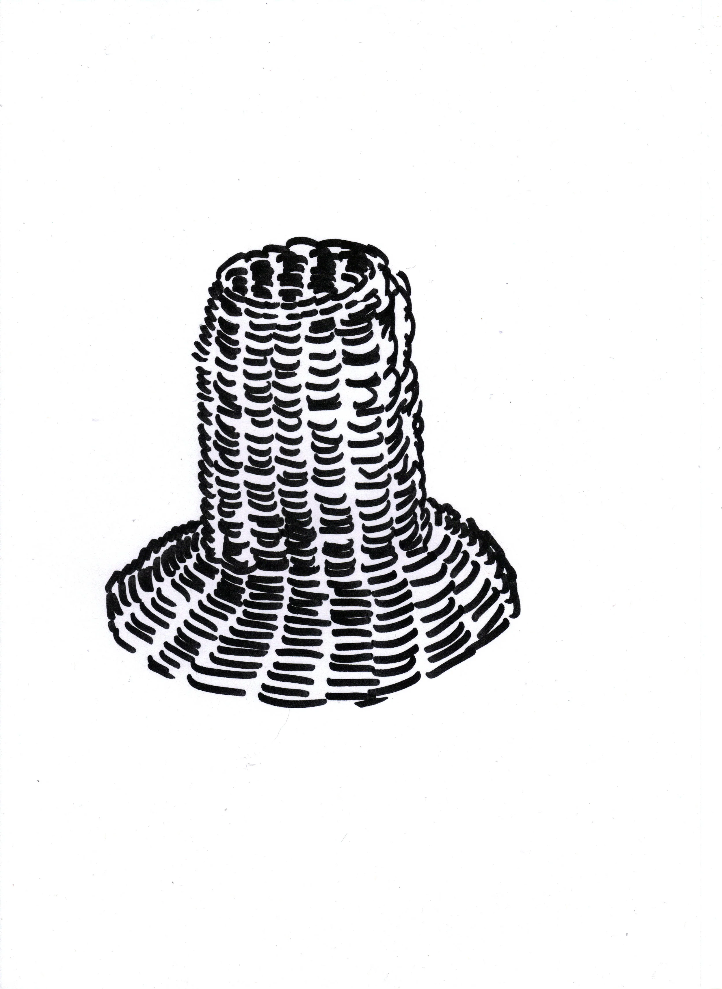 Mound with Entrance, pen on paper, 2012.jpg