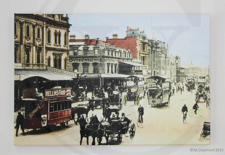 Adelaide City Streetscape c.1906 King William Street looking North