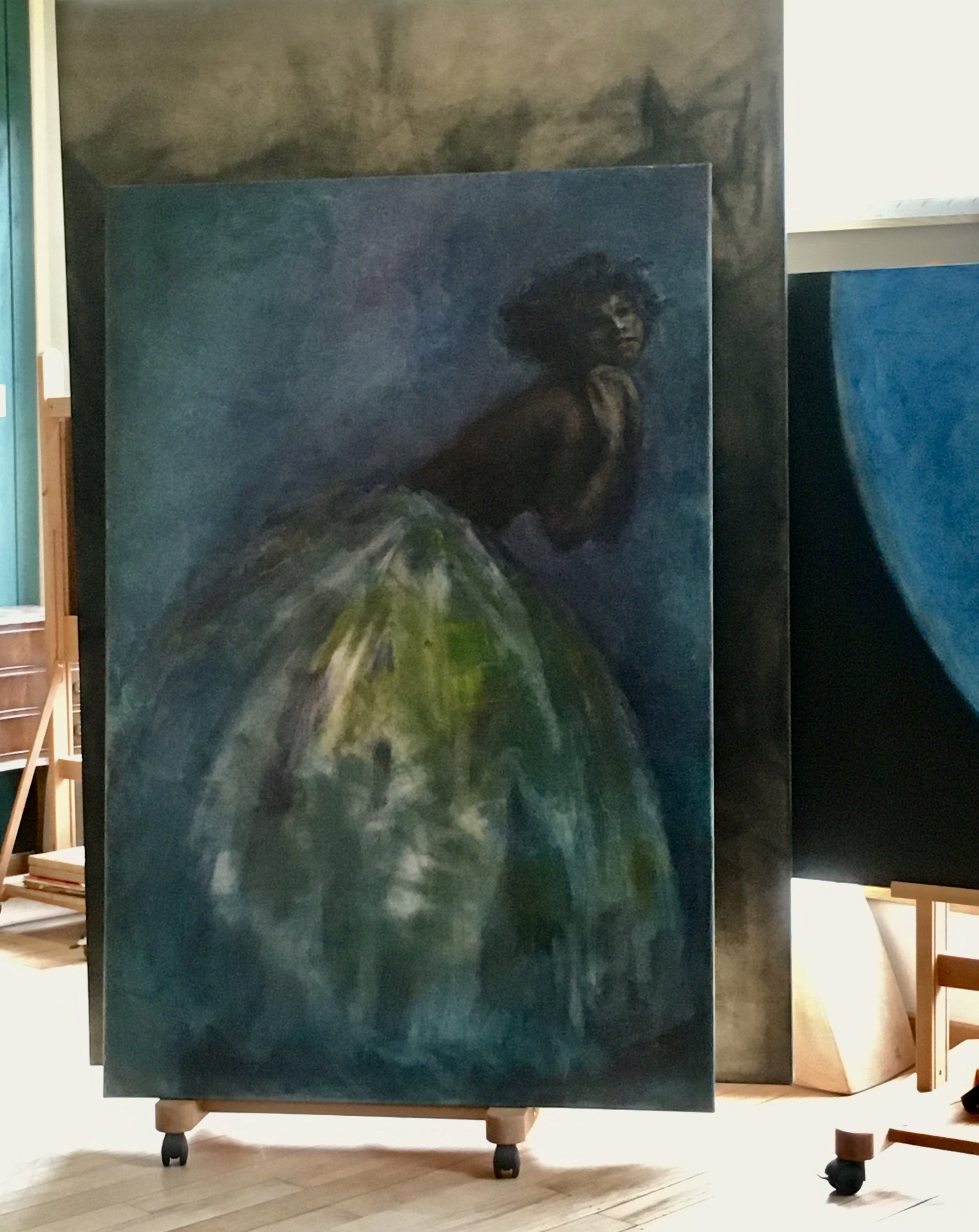 Girl in Yellow Silk Dress