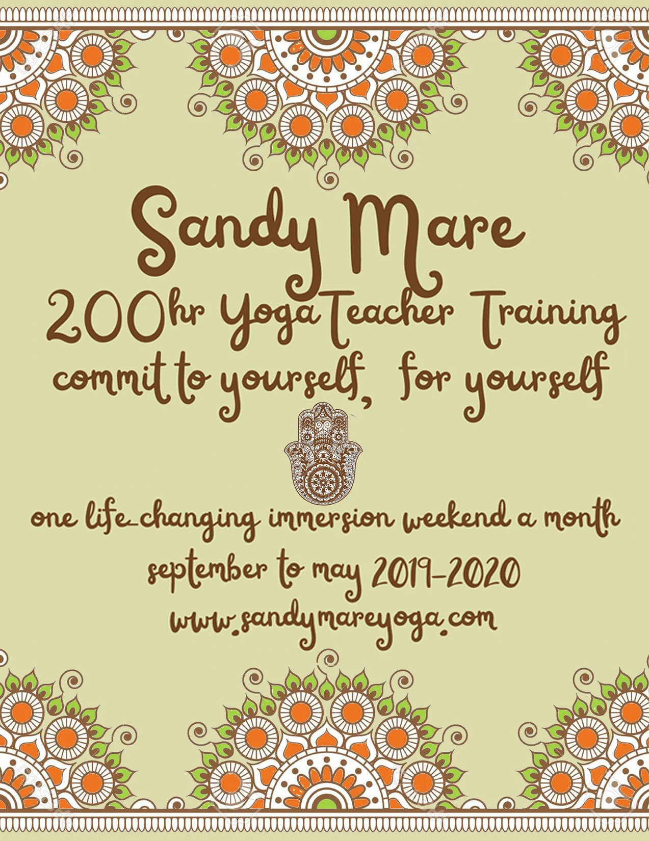 Sandy Mare 200hr Teacher Training