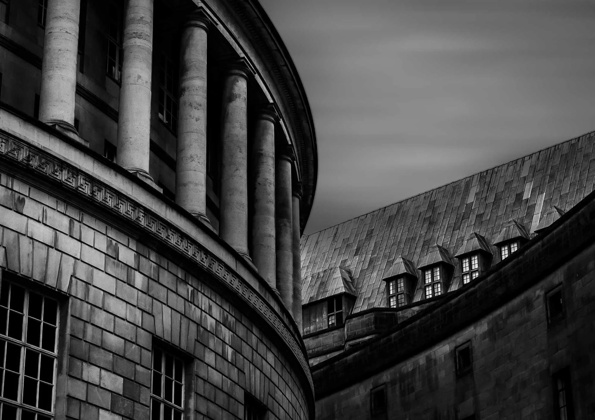 Central Library Black and White