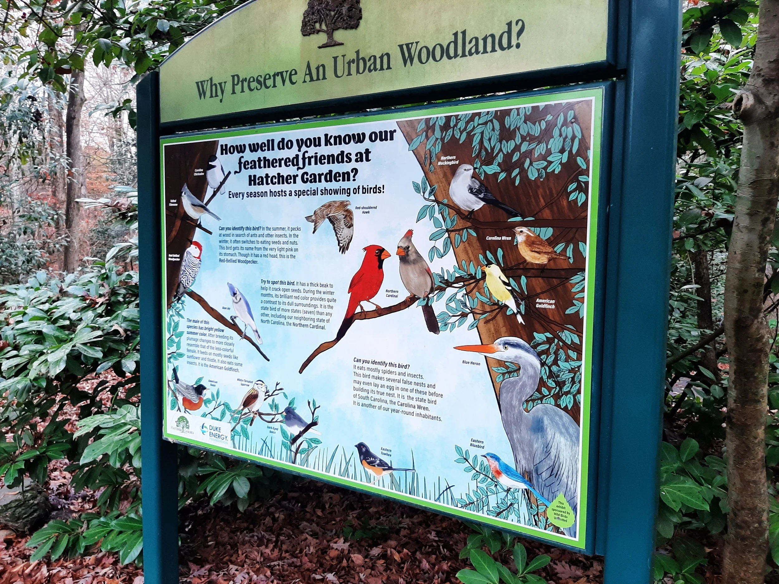 New Signage in the Garden