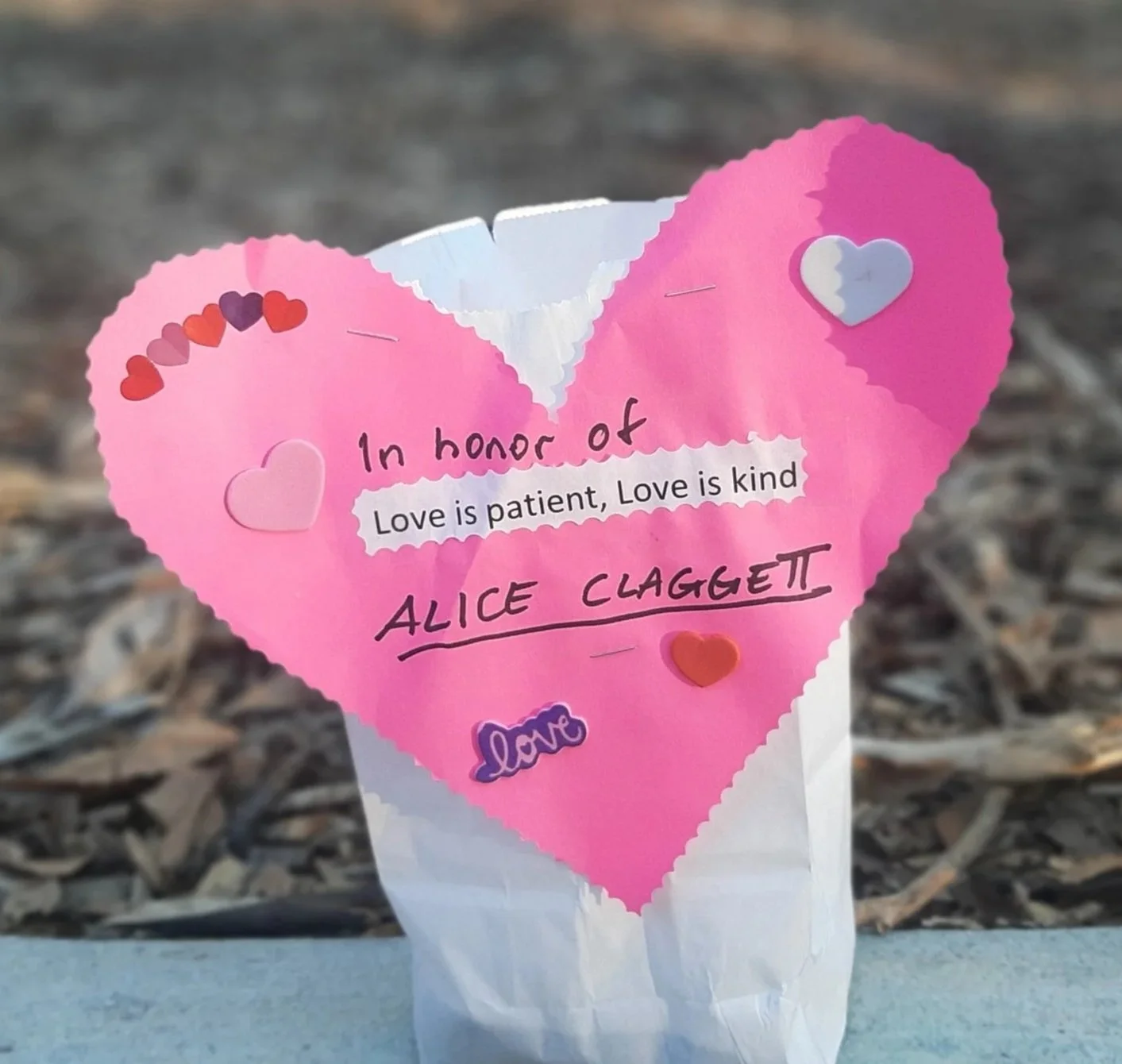 Send Your Love Luminary Walk