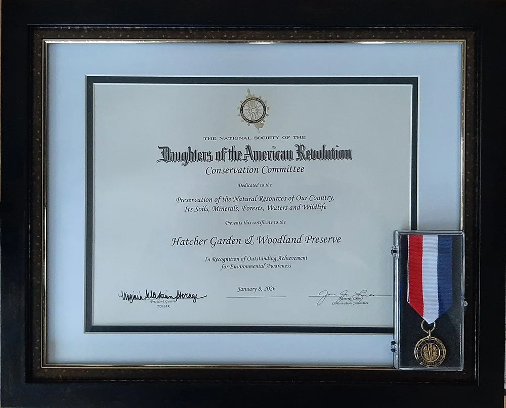 Hatcher Garden Wins First National Conservation Award