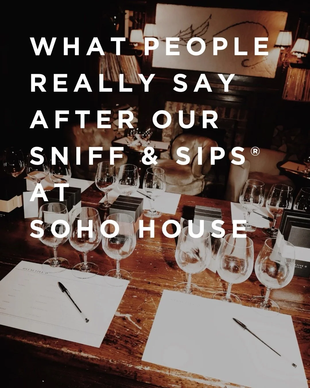 A selection of little notes left behind after our Sniff &amp; Sips&reg;

We don&rsquo;t use feedback forms or prompts mostly because im terrible at asking for that sort of thing! This is just what guests feel like writing once scent, conversation and