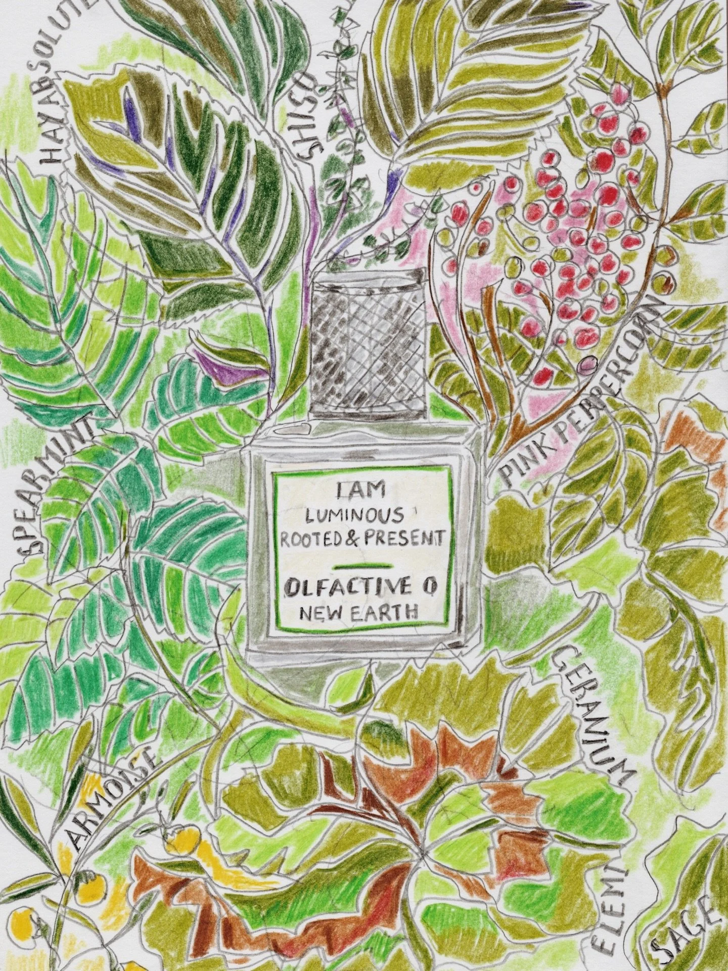 Happy New Earth Day 🌿

We&rsquo;re shooting the bottle today (!!) so until the real thing is ready here&rsquo;s a little drawing I made of how she lives in my head.

Bright, super green and slightly wild but still calming.

Pre-orders open next week