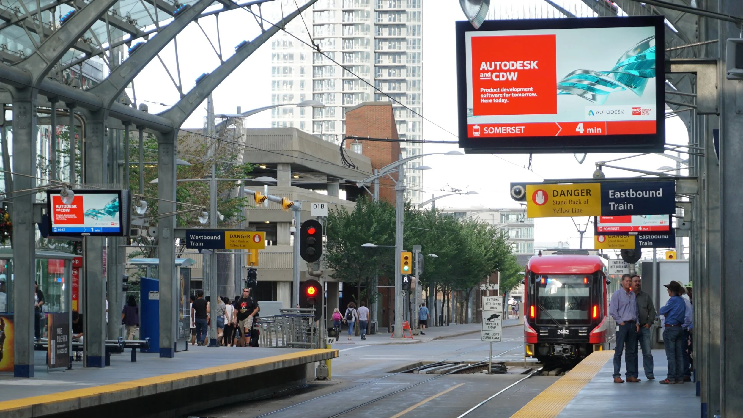 Jul '15 Newsletter - Design-built 55’ Outdoor LCD Signs Across Downtown Calgary Stations