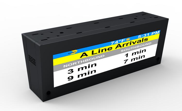 5° 42.8" Stretched Dual-Sided VMS Deployed at St. Louis MetroTransit