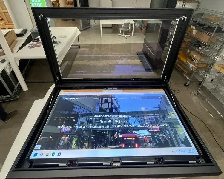 75" Outdoor Laboratory Research Sign System Integrated at NANOV Brooklyn for Los Alamos National Lab Project