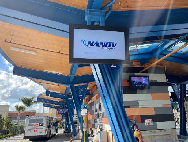 Broward County Lauderhill Transit Center Equipped with 55" LCD Signs