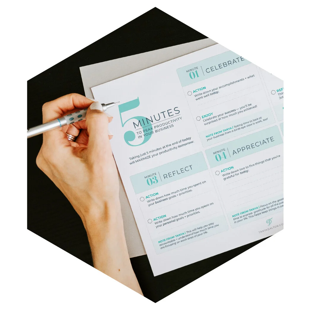 Productivity Download Worksheet