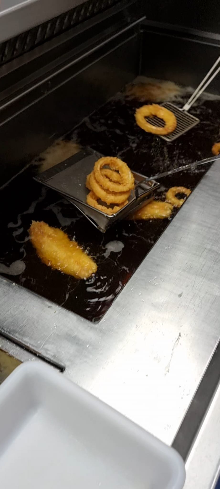 Onion rings ready