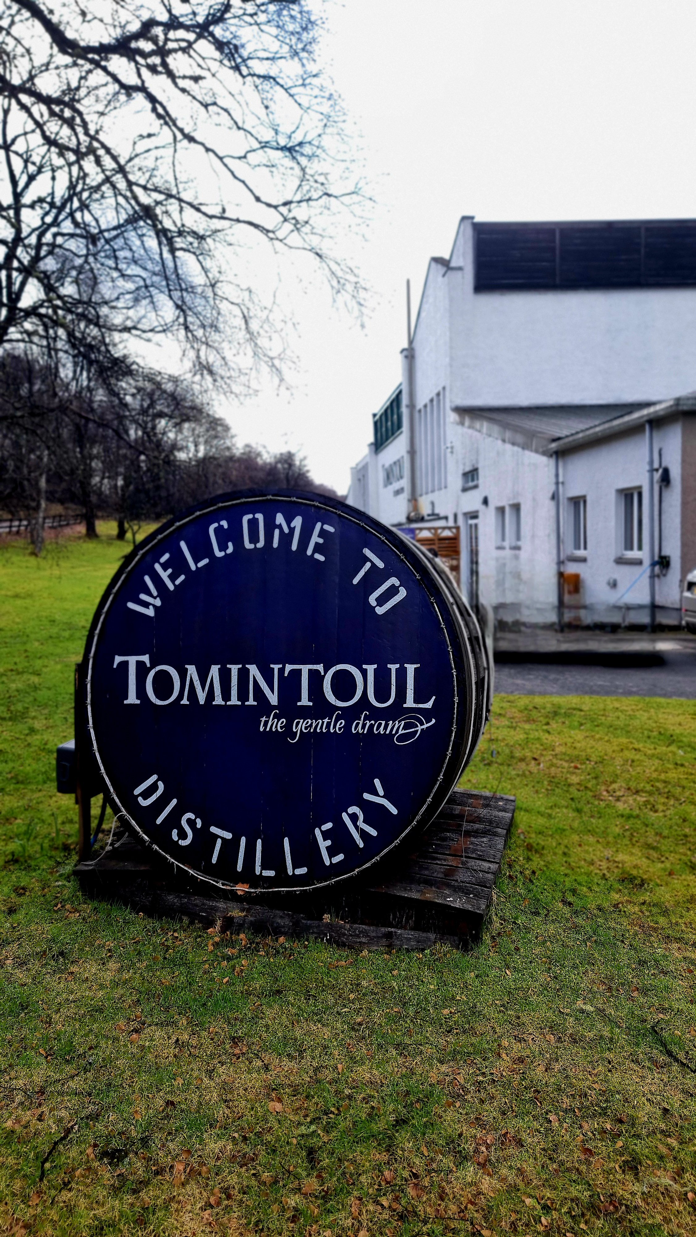Entrance to Tomintoul Distillery