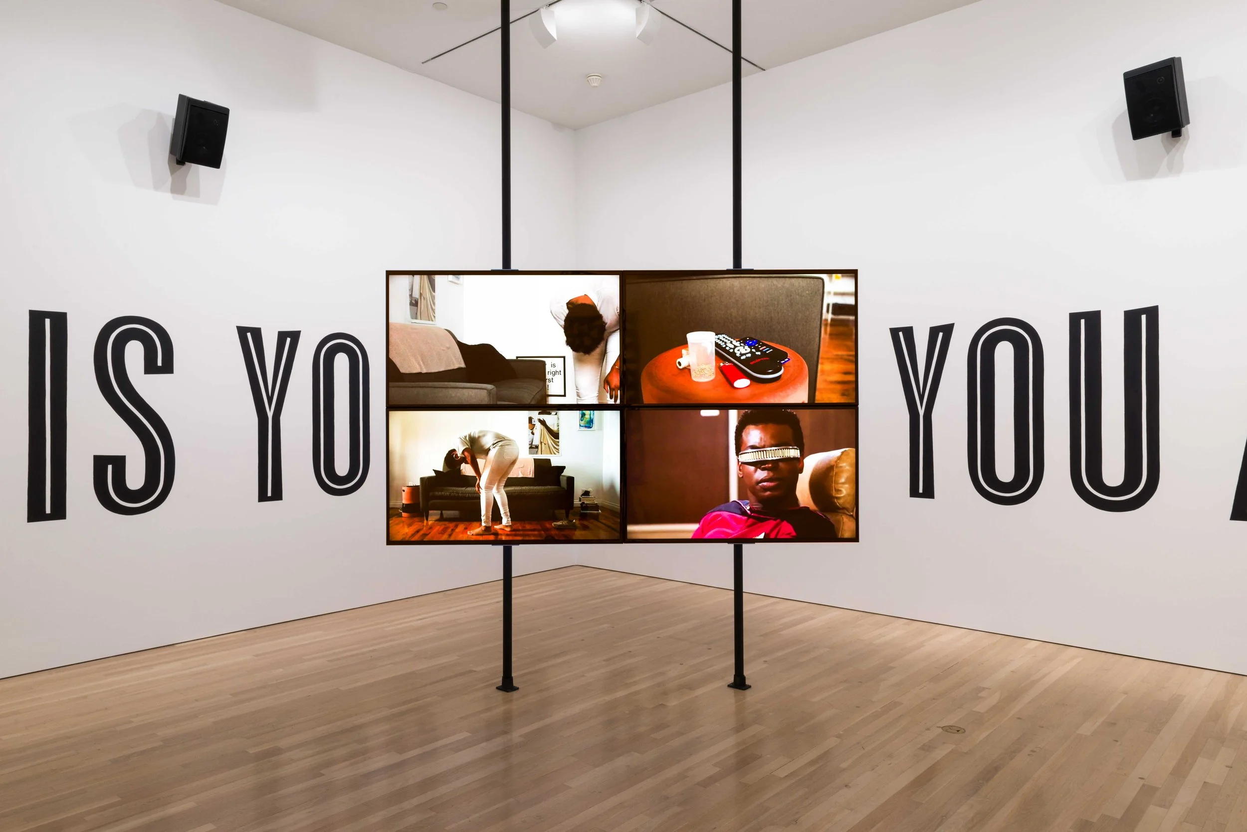   Martine Syms,  SHE MAD: Laughing Gas , 2016  Courtesy the artist, KADIST collection. Photo by Jeff McLane, copyright Martine Syms. 