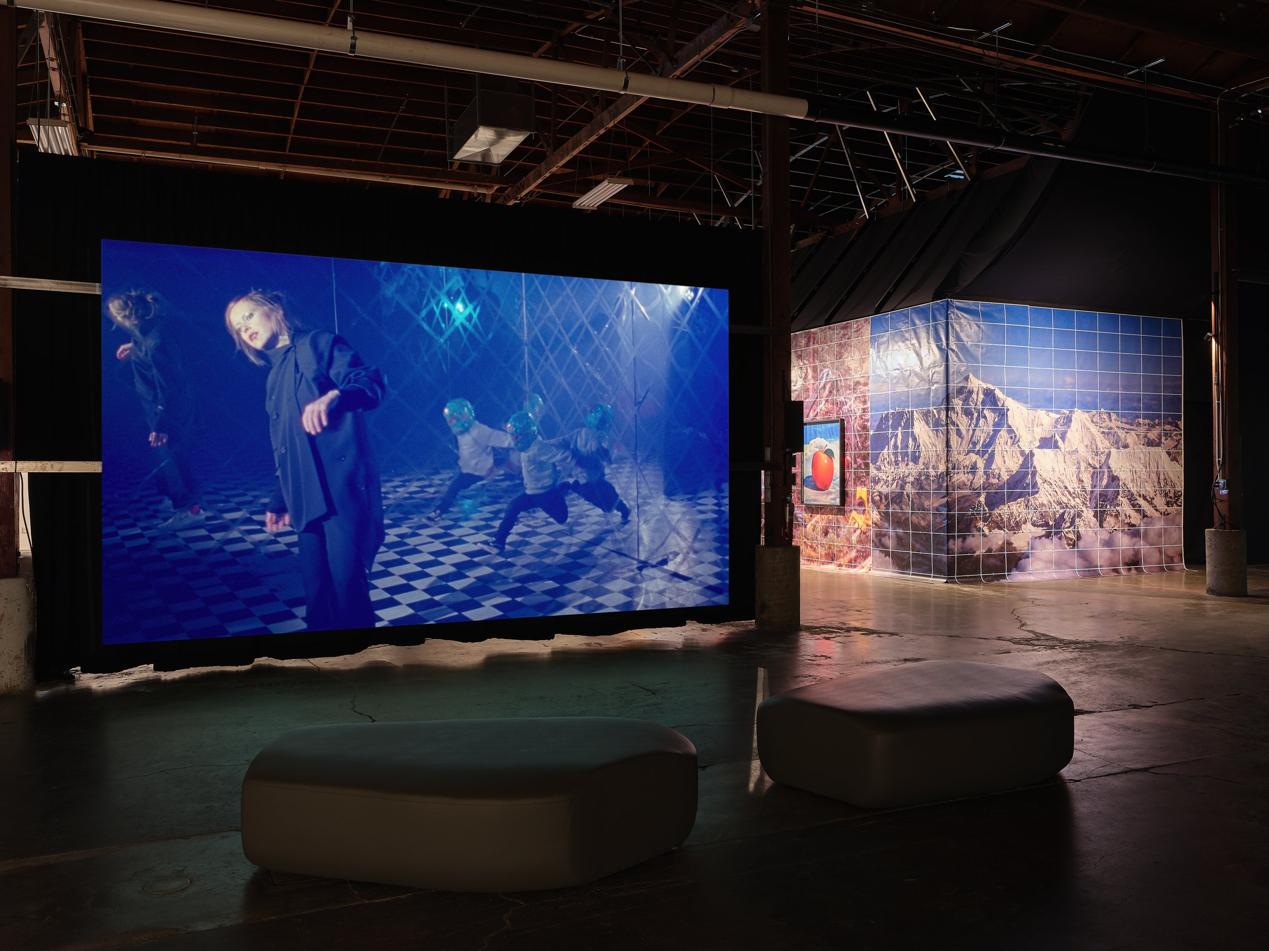   Beatrice Gibson,  I HOPE I’M LOUD WHEN I’M DEAD  (2018)  Courtesy of the artist, licensed by KADIST for its programs. Installation view,  Character Development , at Minnesota Street Project Foundation, September 10 - October 31, 2026, co-presented 