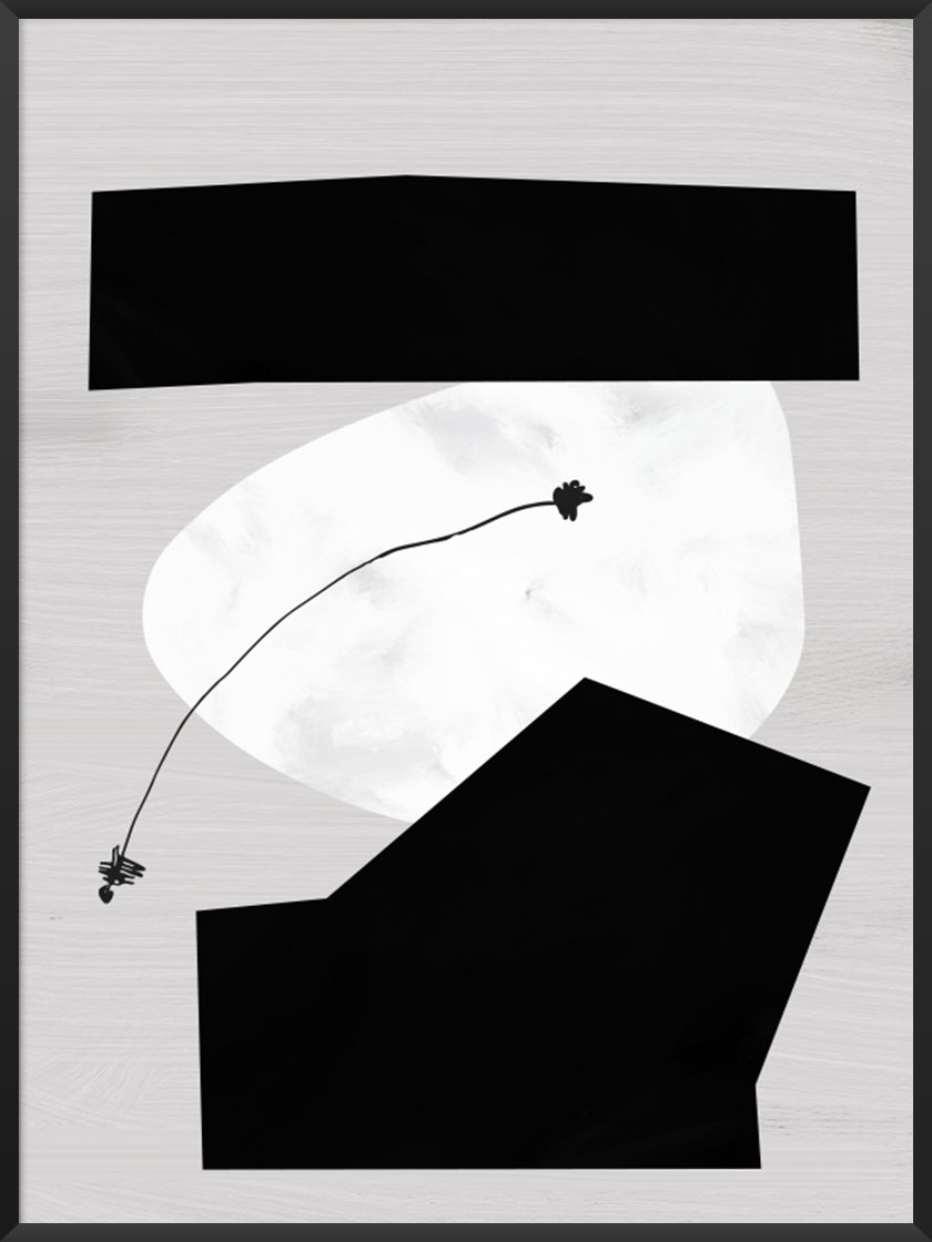 Monochrome Art. Image of Moon Phases Poster.jpg