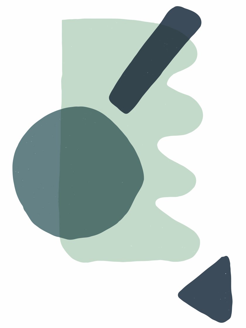 ABSTRACT MINT GREEN SHAPES