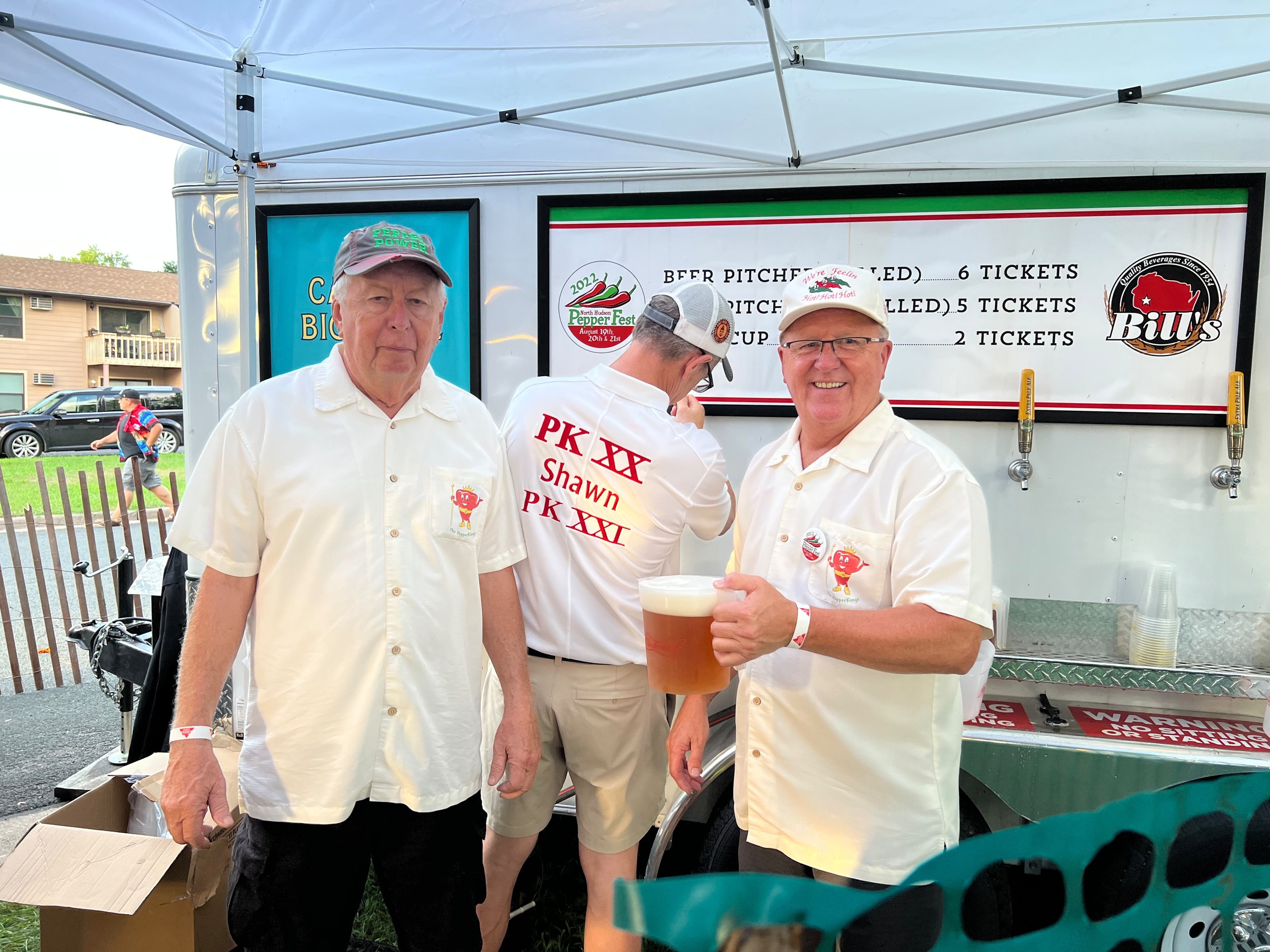 Kings Serving Beer at Pepper Fest