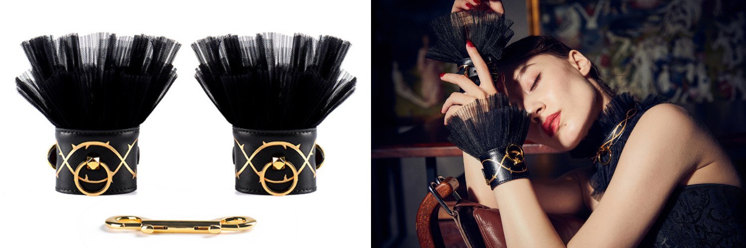 Zalo & Upko Dolll Series Leather Thorn Handcuffs
