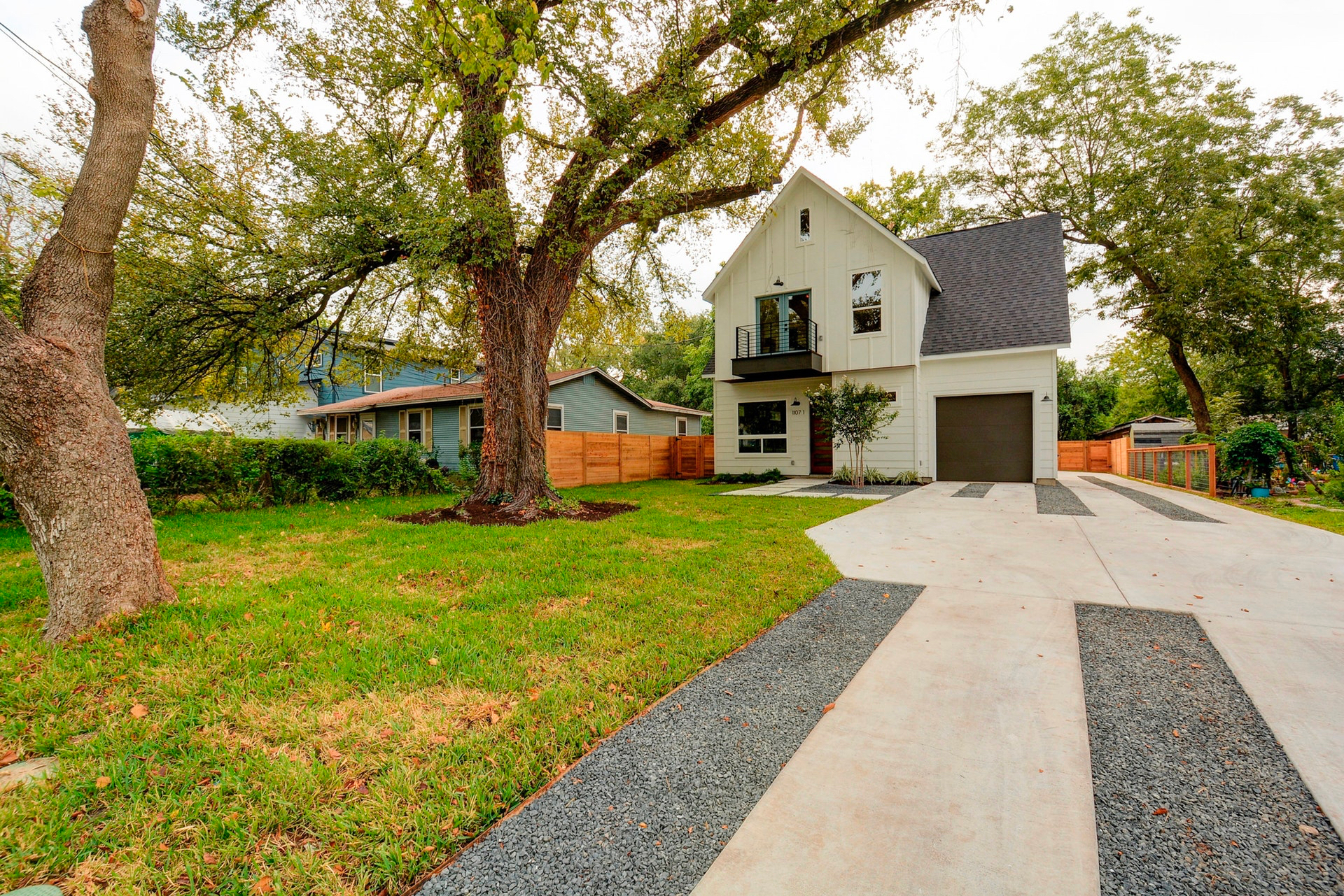 Front exterior and driveway