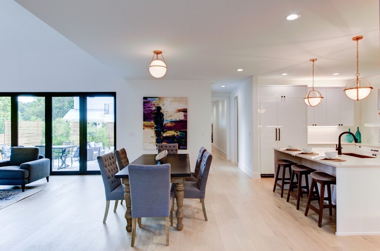 Open and spacious dining area