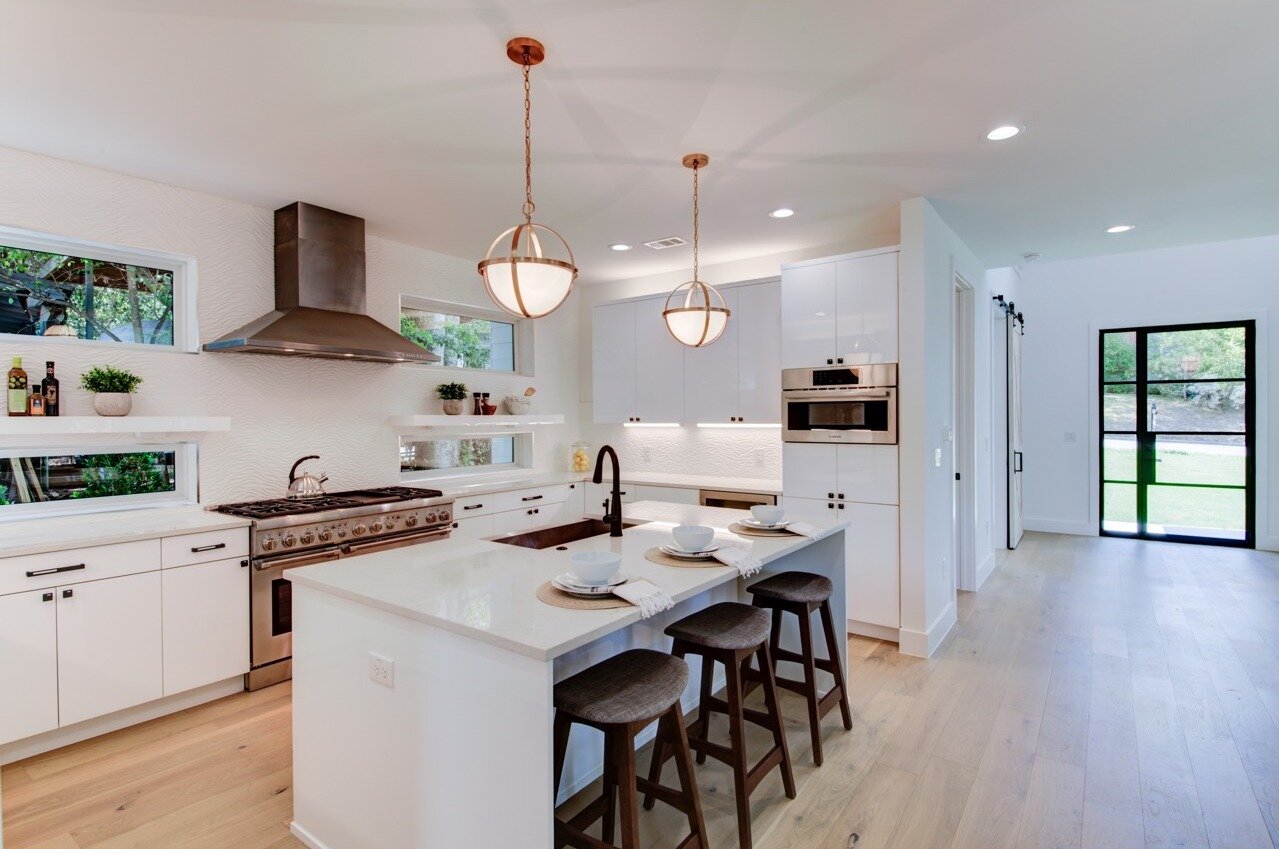 Beautiful crisp white kitchen