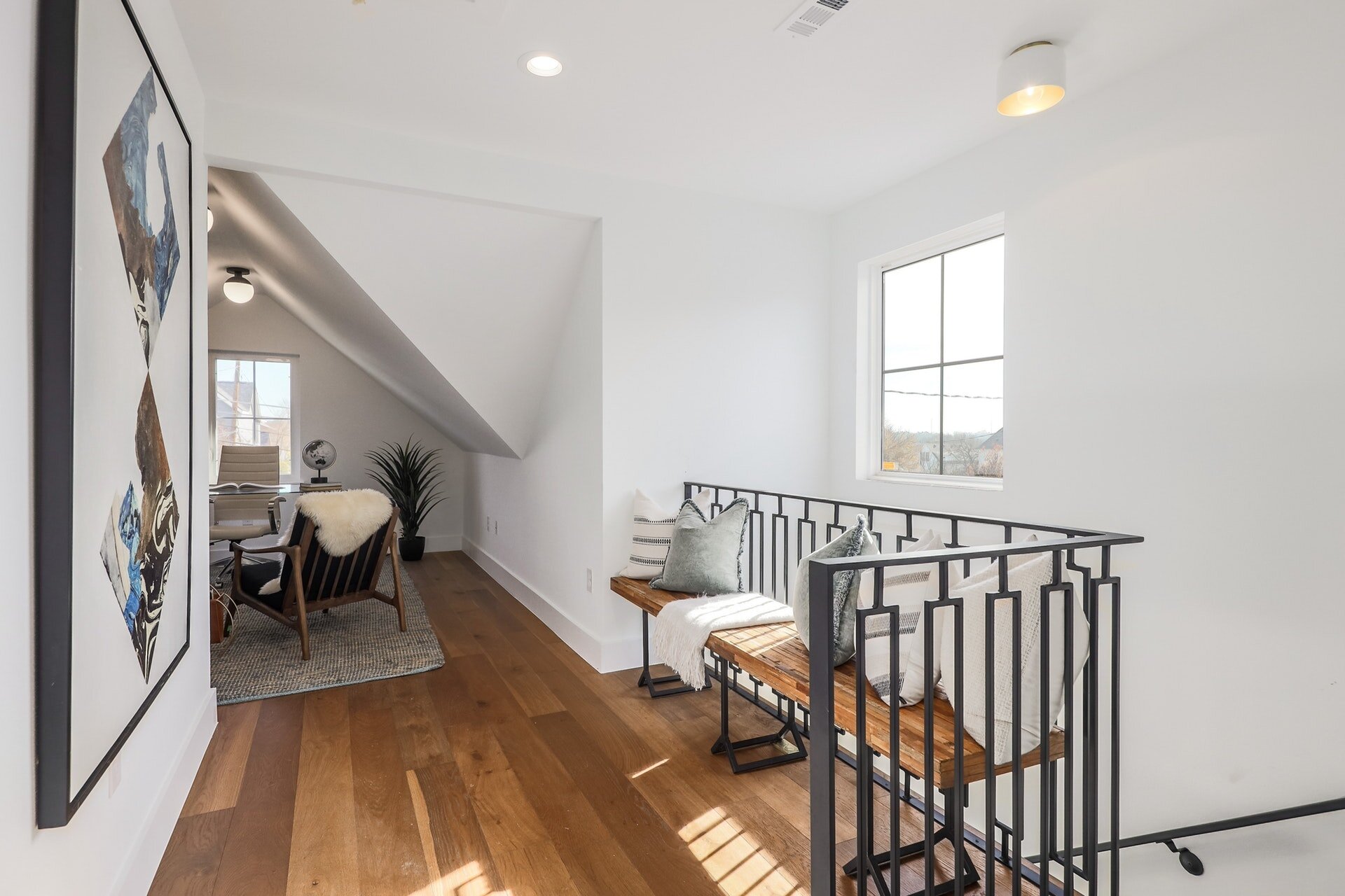 Upstairs hall way and office space