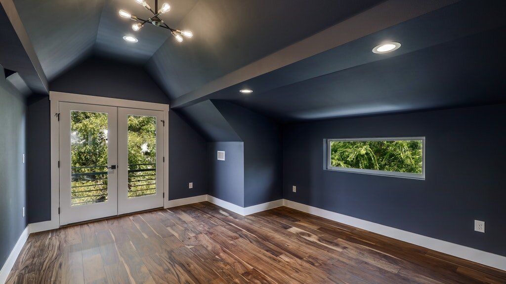 Stunning blue bedroom