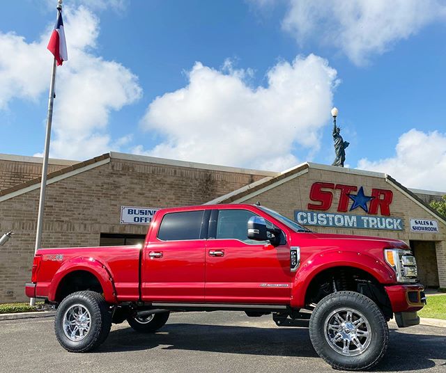 New F250 truck... 6” Fabtech lift with Fox shocks... 20” Fuel Hostage Wheels.. 37” Nitto Terra Grappler Tires.. Painted Flares