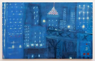 BQE, 2021, oil o board, 30 x 36 inches