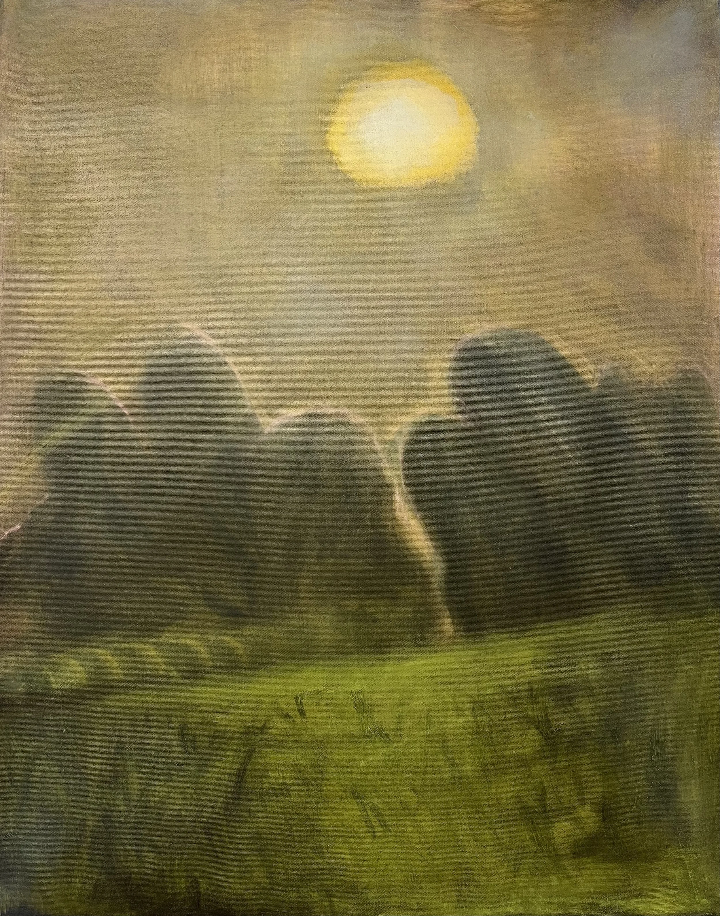  Growth, 2025, oil on canvas, 32 × 24 inches 