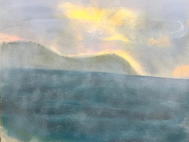   Mist , 2025, oil on linen, 30 × 36 inches 