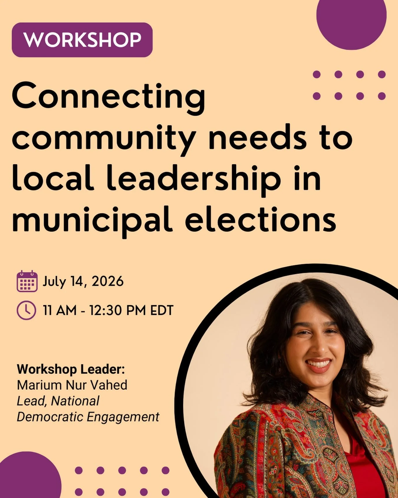As the 2026 municipal elections approach, nonprofits have an opportunity to help residents better understand how local government shapes everyday life.

This interactive session will explore practical approaches to civic engagement that move beyond t