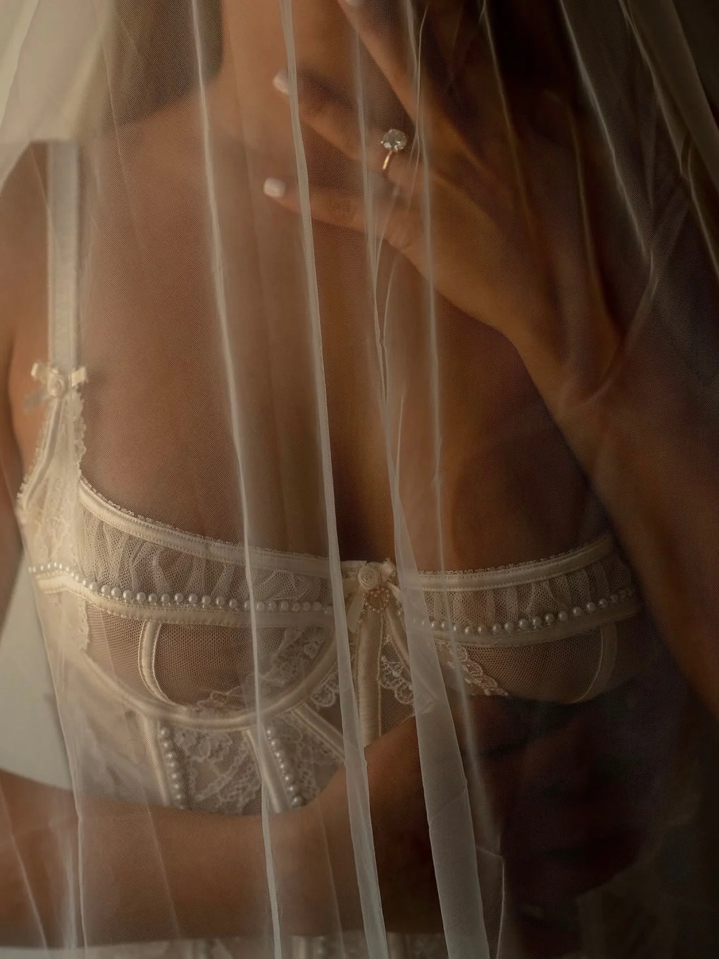 veil shots with ring details 💍 &gt;&gt;&gt; #bostonboudoir #bostonbride #bride #bridalboudoir