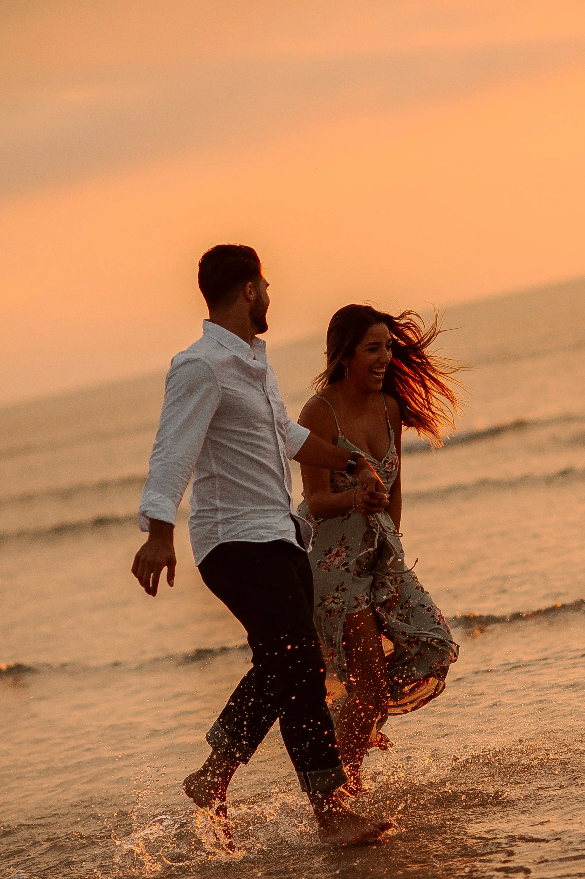 Sunset Proposal at Mayflower Beach