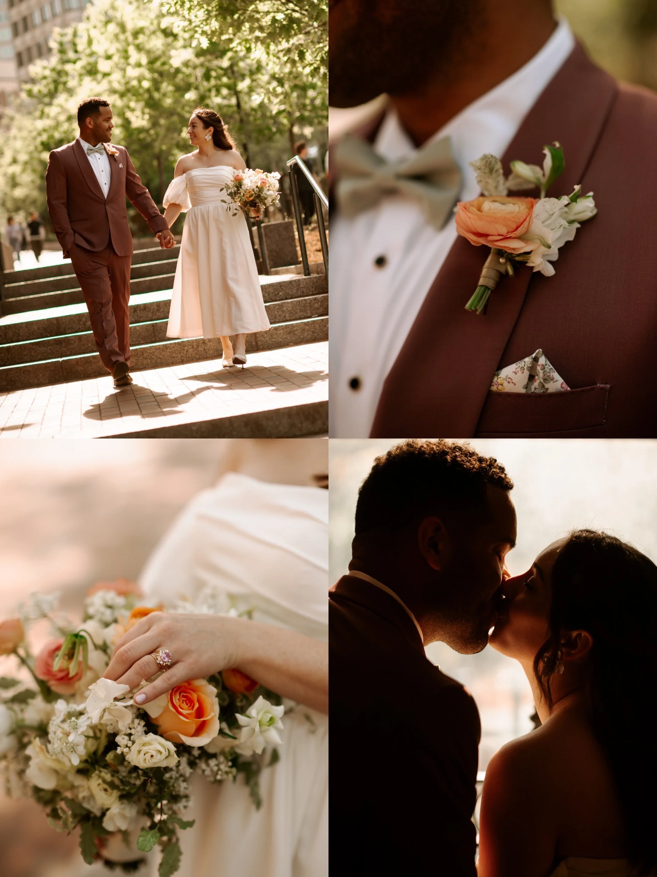 tonight&rsquo;s gorgeous city hall elopement 🥂 ( shout out to @bellinhand for letting us shoot inside ) #boston #bostonbride #bostonelopement #bostonphotographer #cityelopement