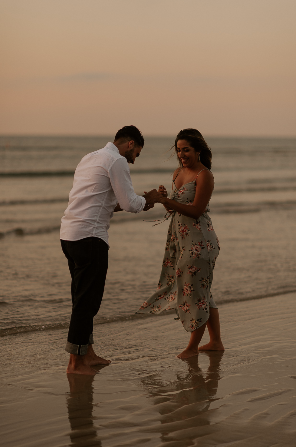 Sunset Proposal at Mayflower Beach