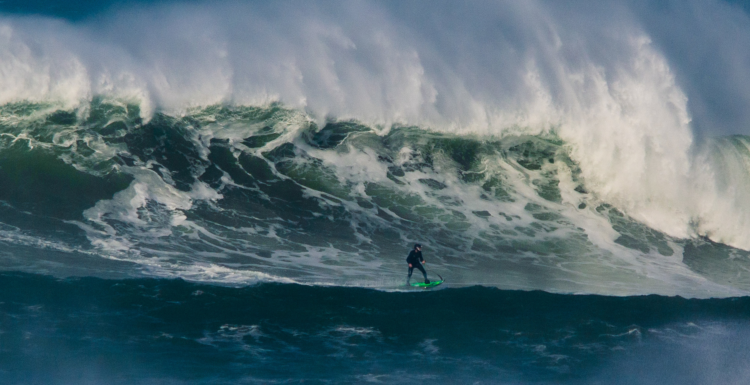 Jet Surfer Louis Allen, The Cribbar Reef, Newquay, Cornwall - 22.02.2019