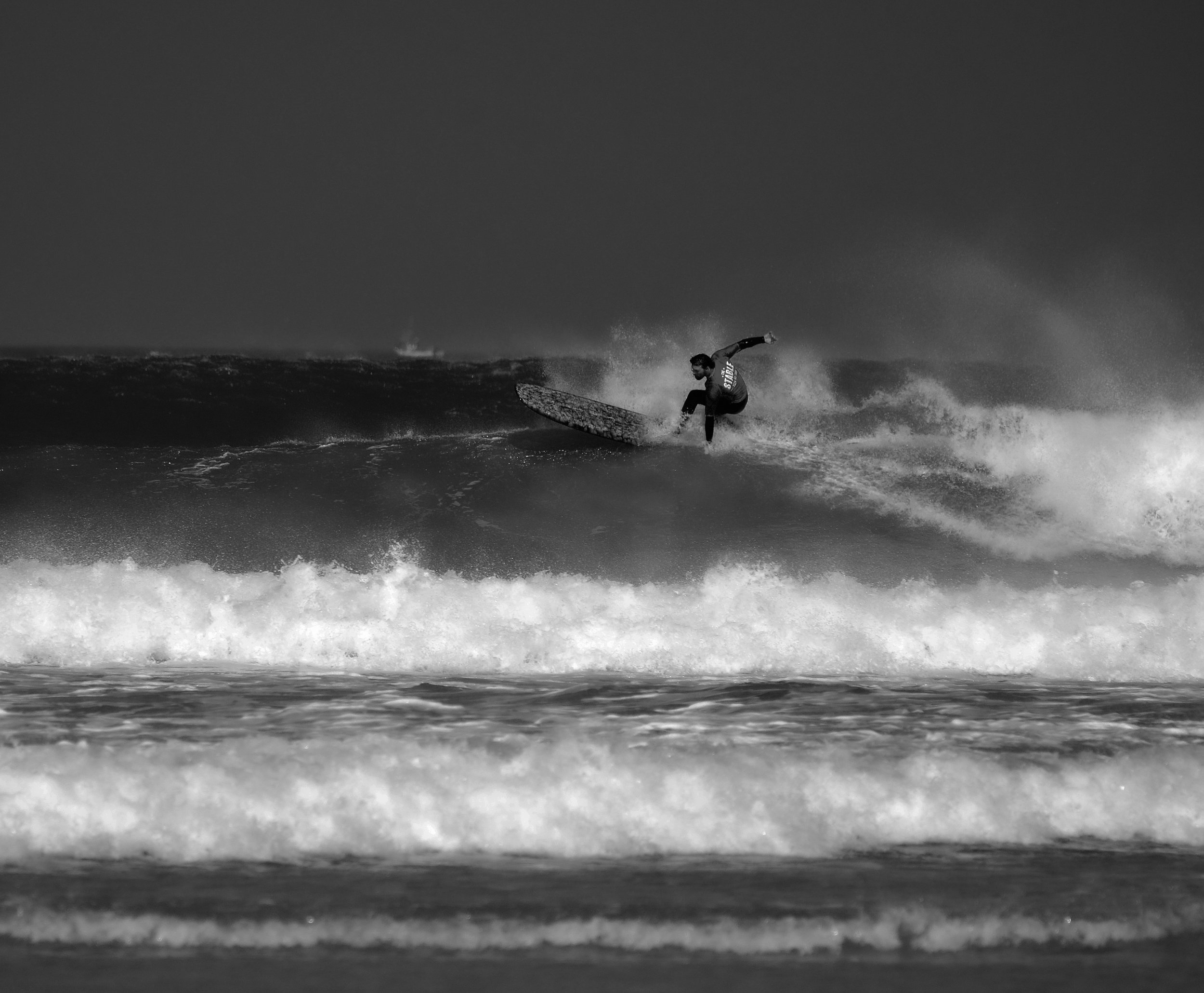Professional Surfer Ben Skinner - The Stable British Longboard Classic. Longboard Union - Fistral Beach, Newquay, Cornwall. 14.04.2018