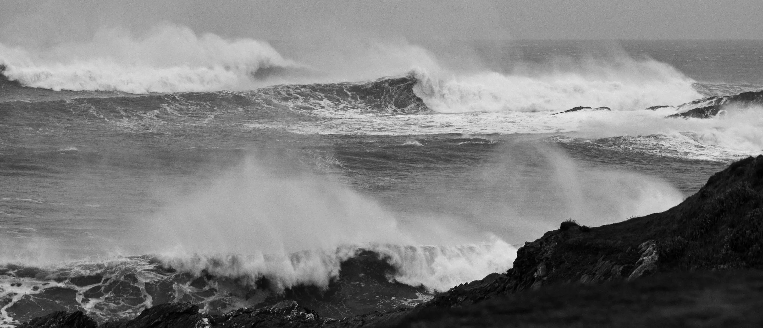   Storm Deirdre  - 13.12.2018 (Picture, Little Fistral Beach. Cornwall). 