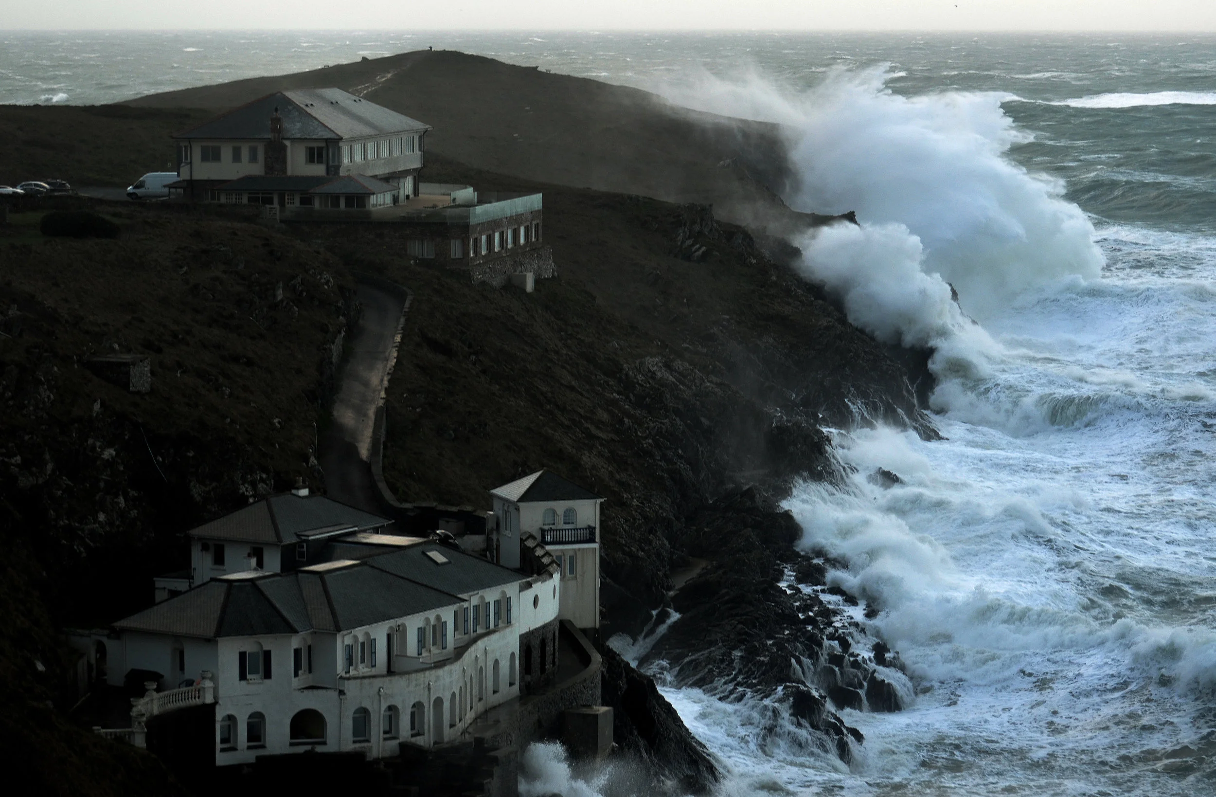   Storm Dennis  16.02.2020. (Picture, Pentire Headland. Cornwall). 